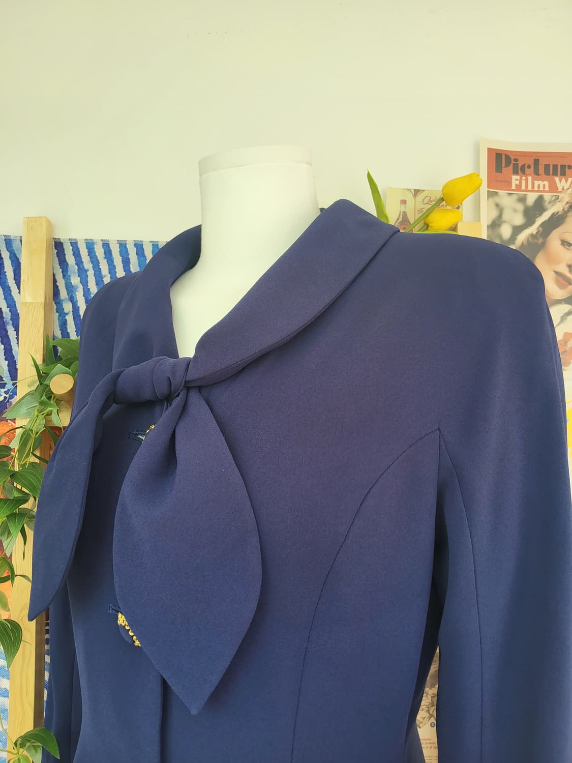 멜로즈 빈티지 네이비 자켓 상품이미지2