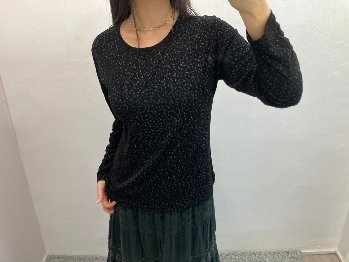 플라워 글리터 긴팔티 상품이미지2