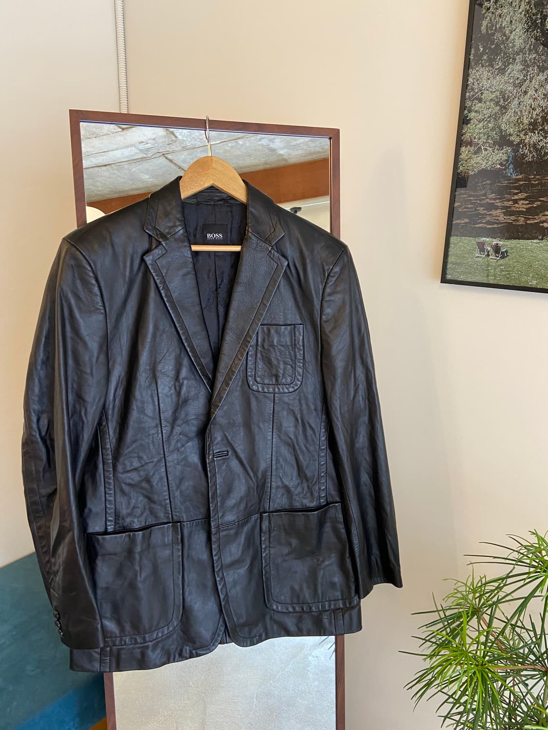 명품 hugo boss 휴고보스 양가죽 블레이저 상품이미지1