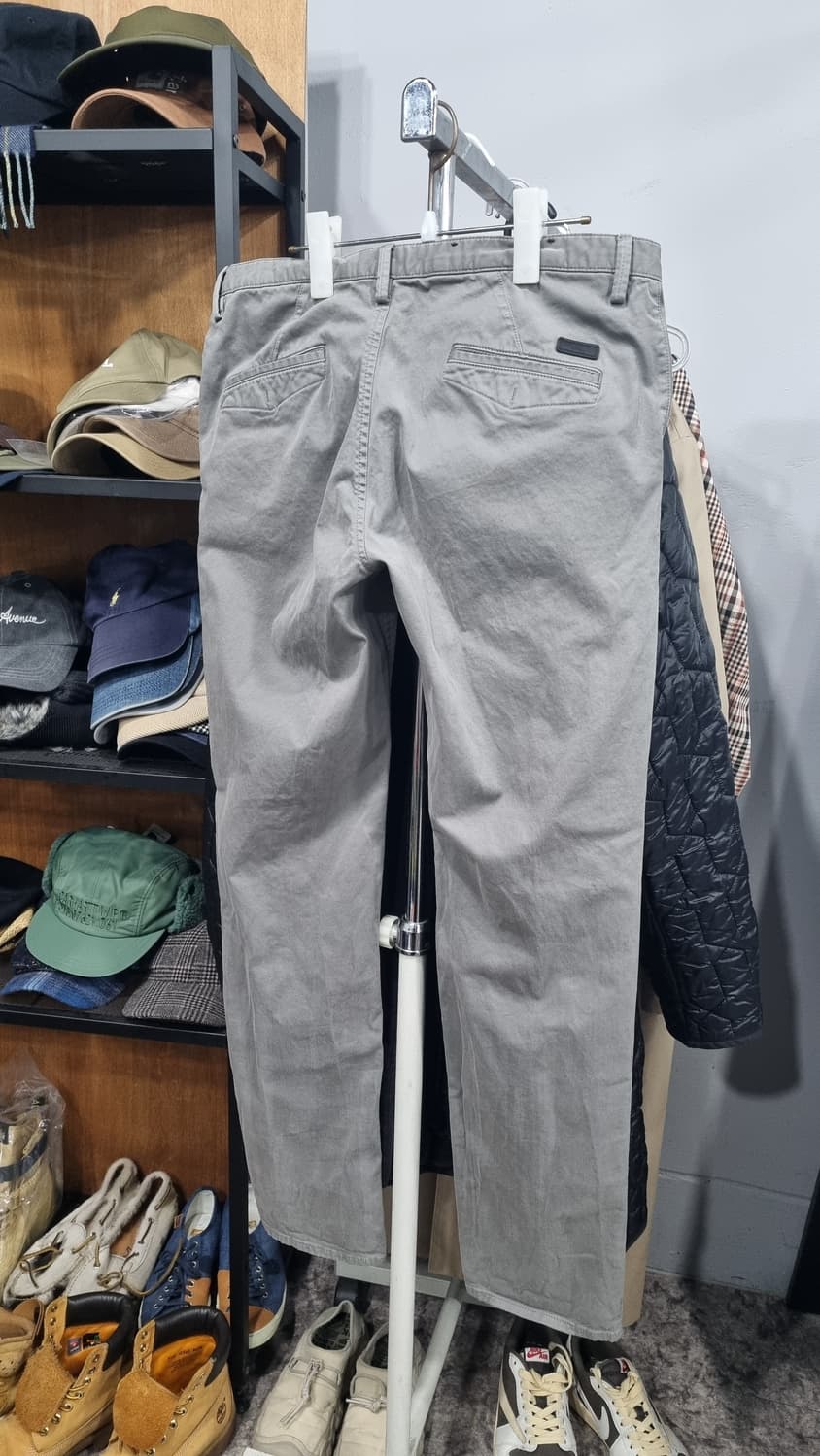 보스 슬림스트레이트 스판 피그먼트 면바지 34사이즈 상품이미지2