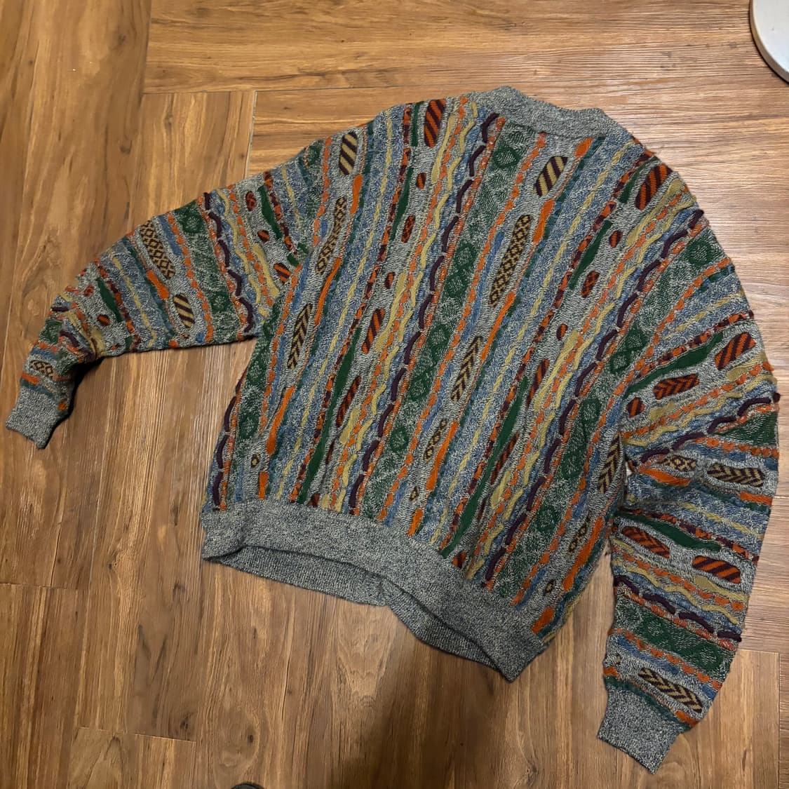 GEOCU WOOL GREY CABLE KNIT CARDIGAN 상품이미지7