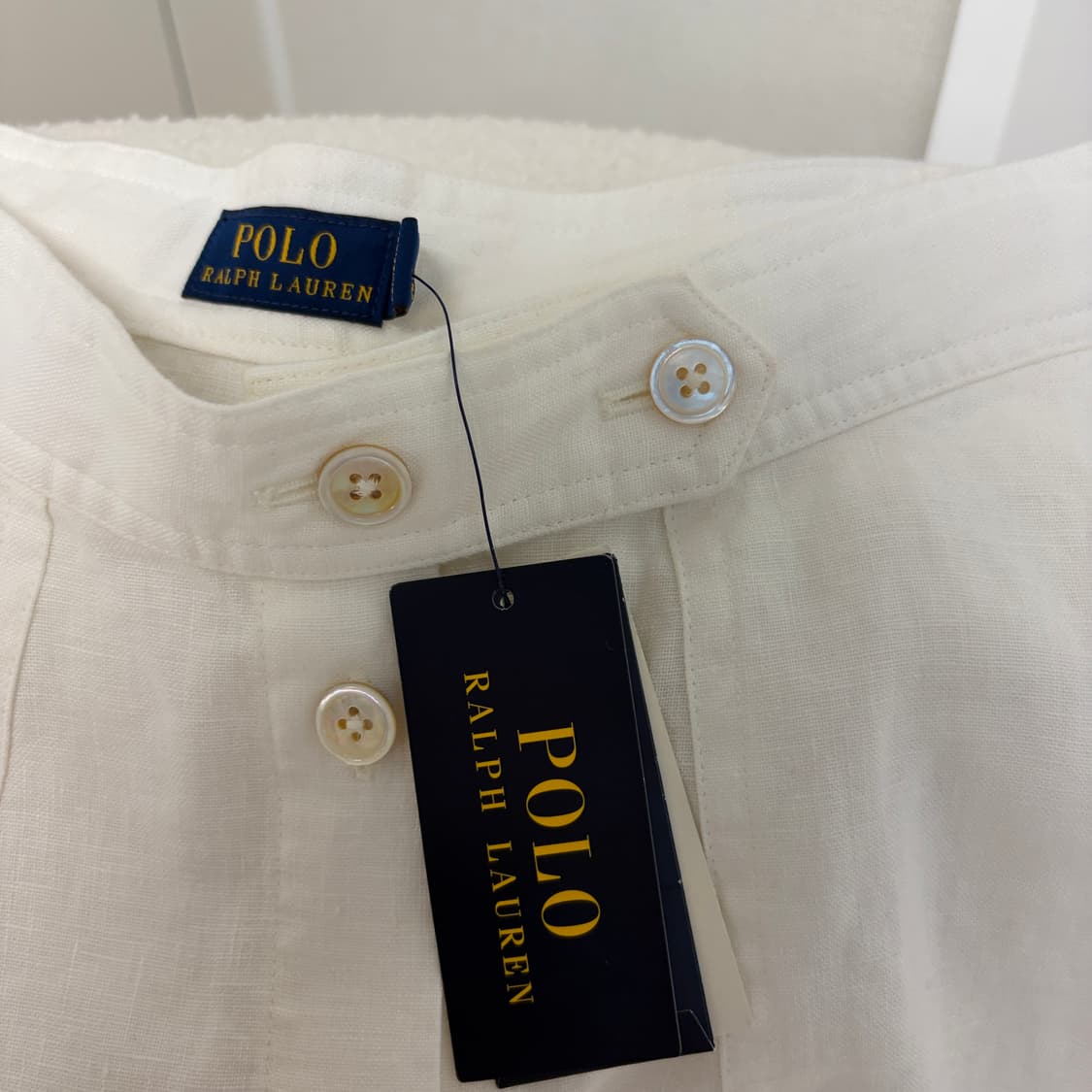 폴로랄프로렌 화이트 린넨 플레어 스커트 상품이미지3