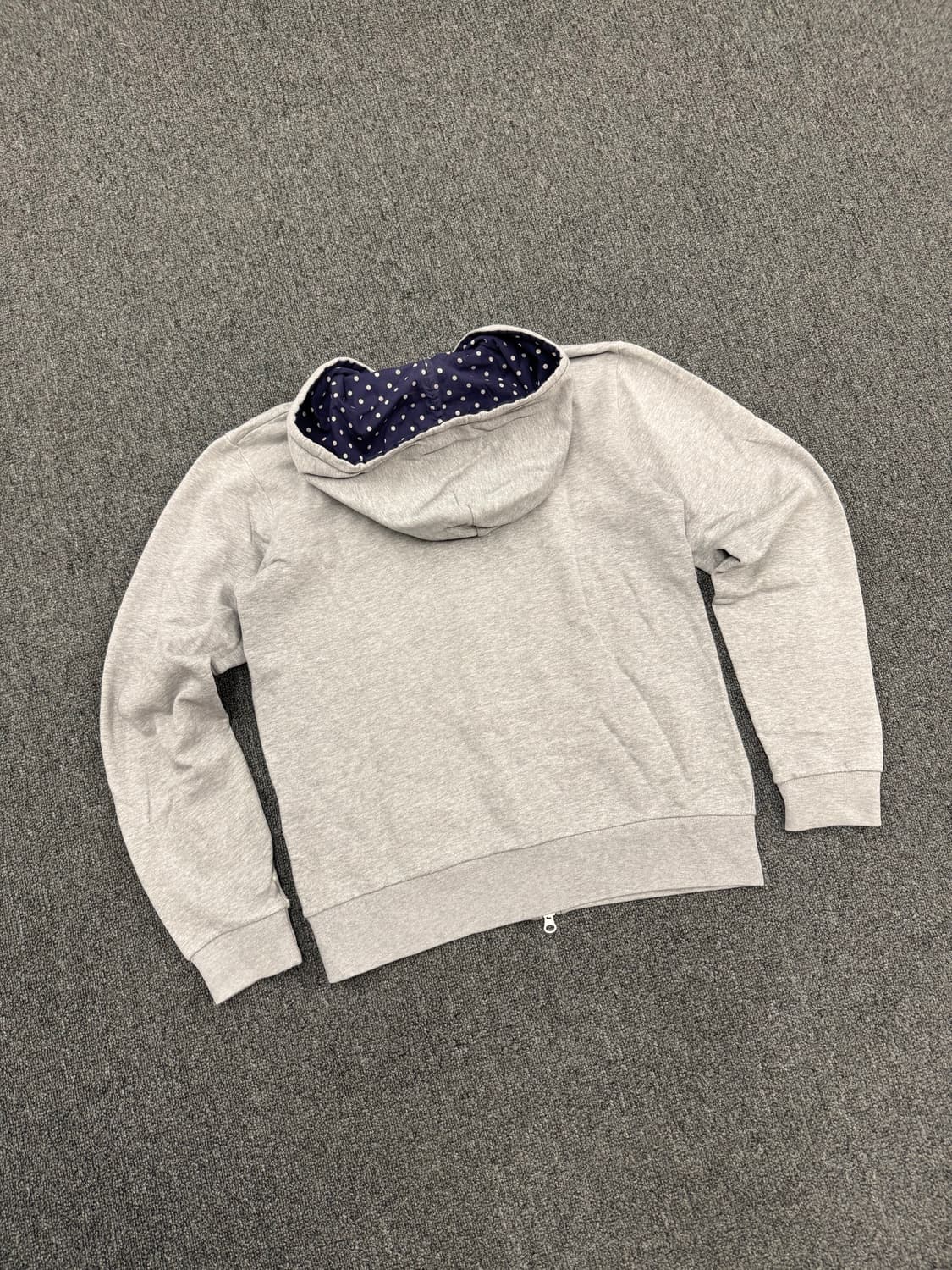 M)Beams 후드 도트패턴 그레이 후드집업 상품이미지4