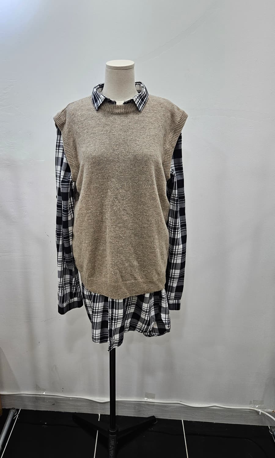 조군샵(JOGUNSHOP) 울혼방 니트 베스트 XL 상품이미지7