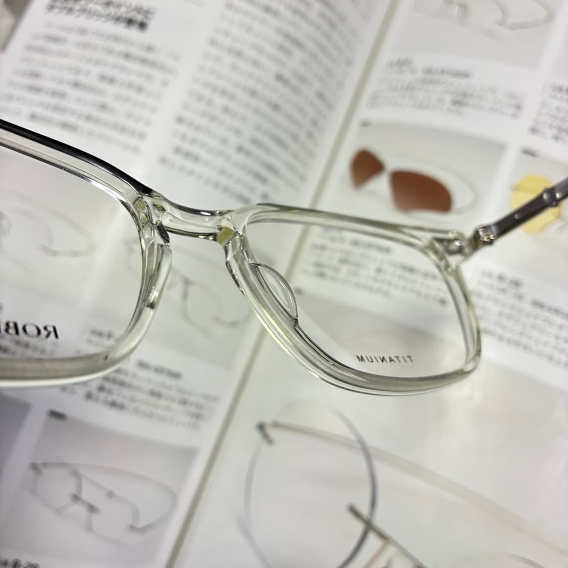 Robert Marc 로버트 마크 클리어 투명 뿔테 미국 안경 일본생산 상품이미지8