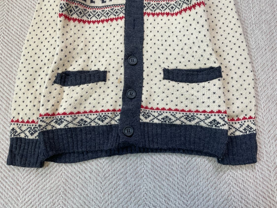 빈티지 노르딕 코위찬 숄카라 니트 가디건 J03774 상품이미지2