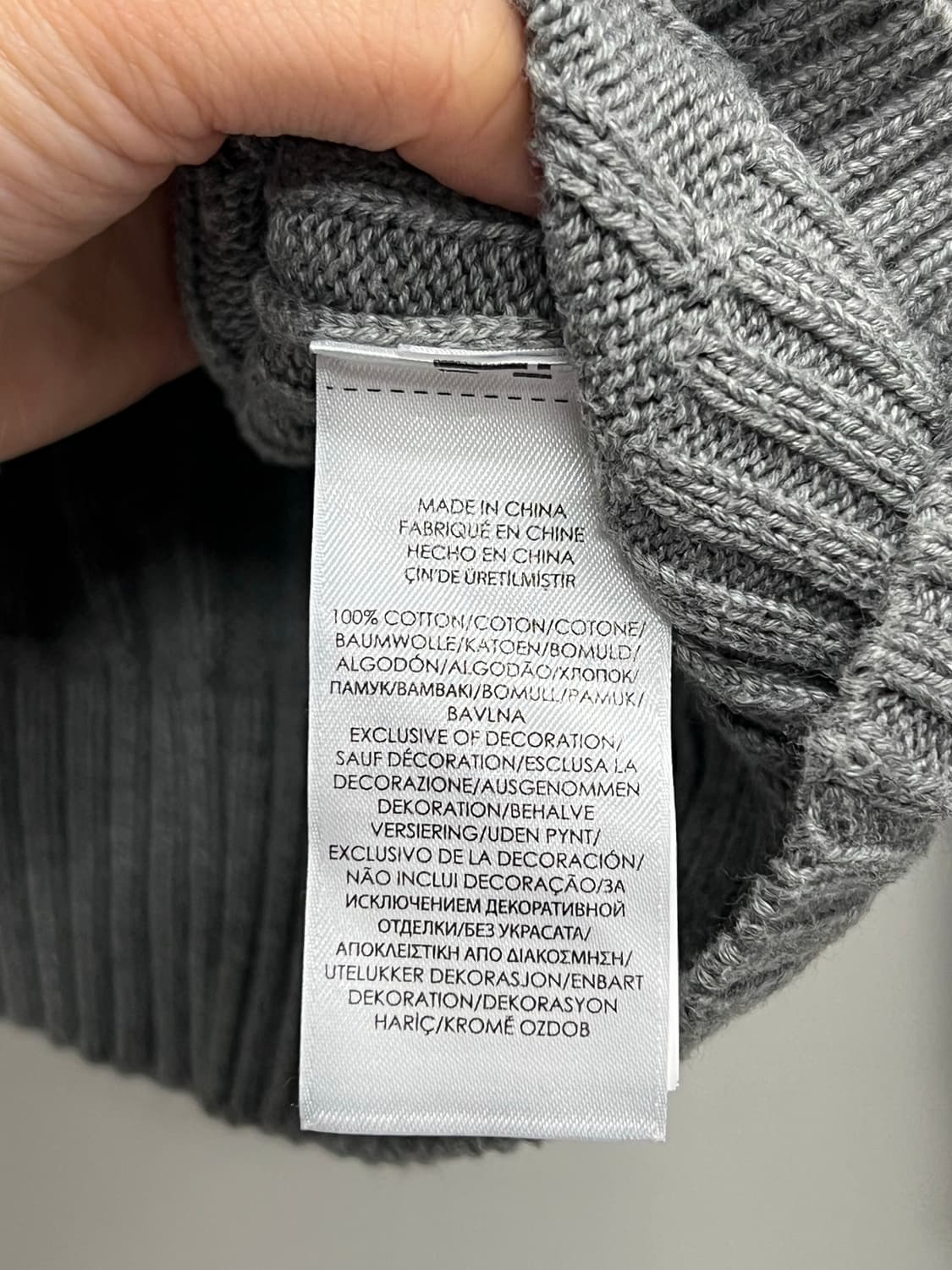 폴로 랄프로렌 케이블 꽈배기 니트 그레이 상품이미지5