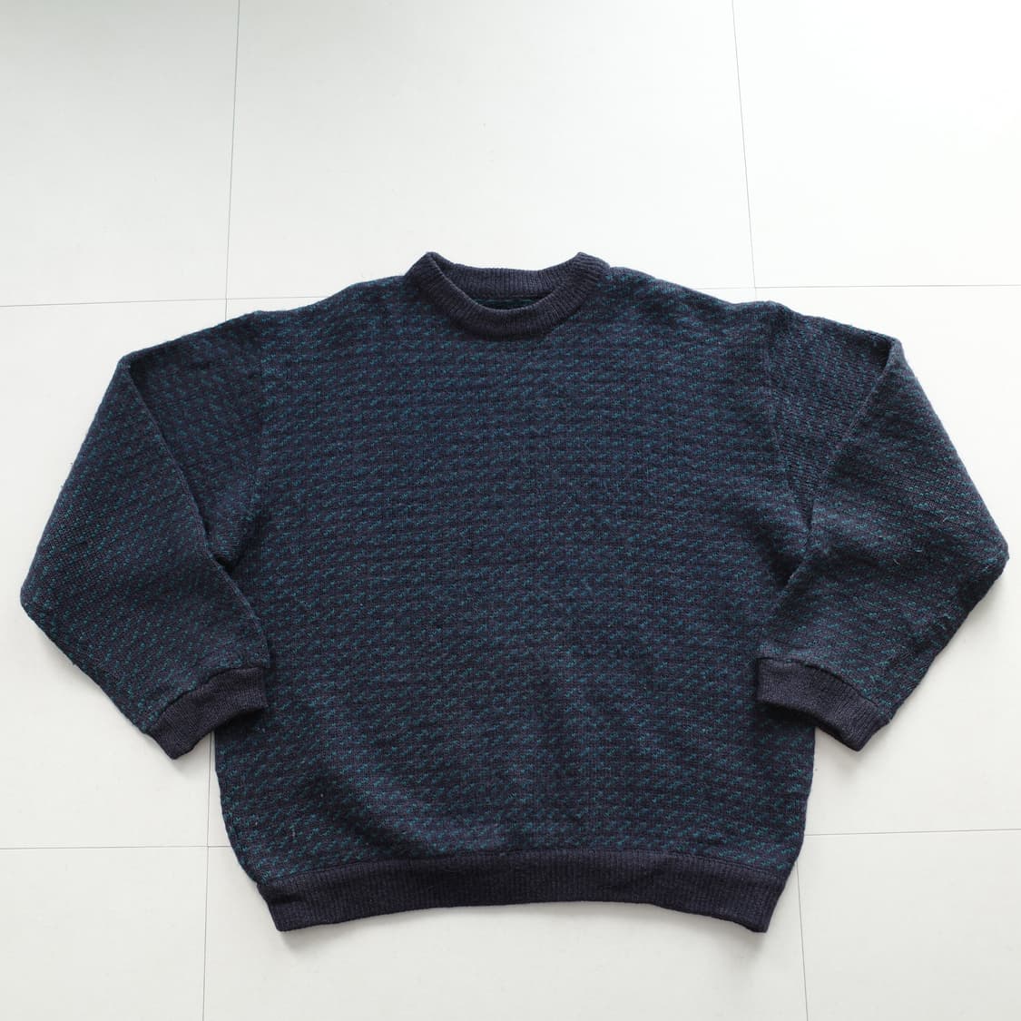 90s 버드아이 울 피셔맨 니트 (엘엘빈) 상품이미지1