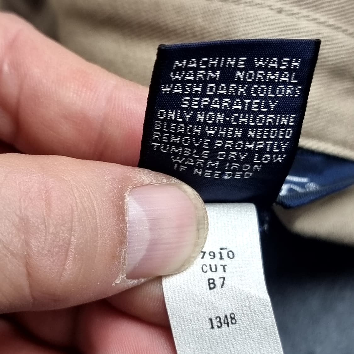 빈티지 랜즈앤드 베이지색 면자켓 점퍼(44) 상품이미지8