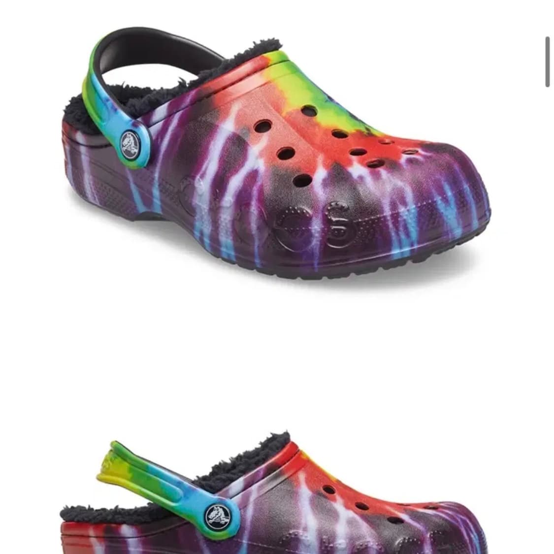 크록스 바야 타이 다이 털 슬리퍼 250 새상품 상품이미지2