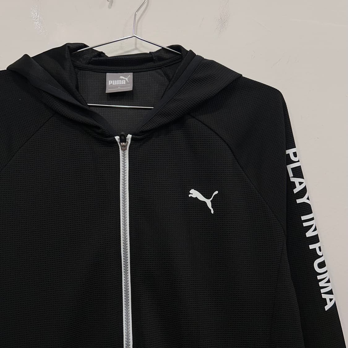 푸마 래글런 와플 코튼 슬림핏 후드 집업 상품이미지1