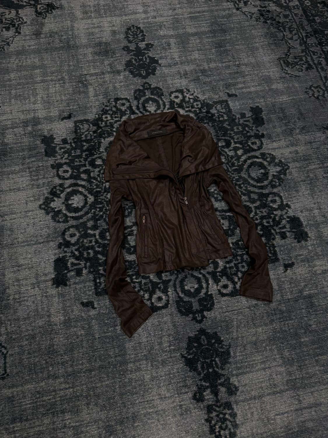 Spiral girl brown high neck draping jack 상품이미지1