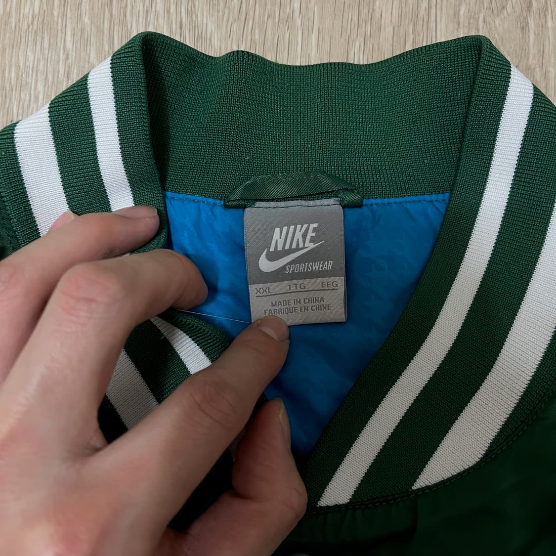 나이키 스우시 그린 디스트로이어 바시티자켓 XXL/110  상품이미지6
