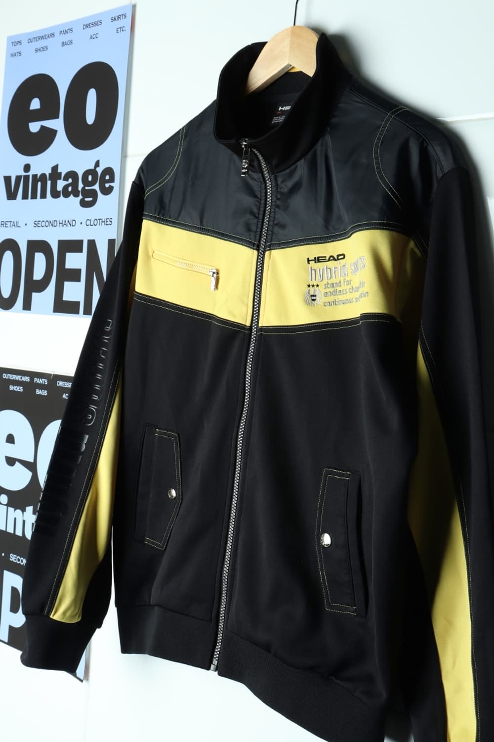 (L-XL) 헤드 집업 바람막이 점퍼자켓 레이싱 블랙 져지-7B1A 상품이미지1