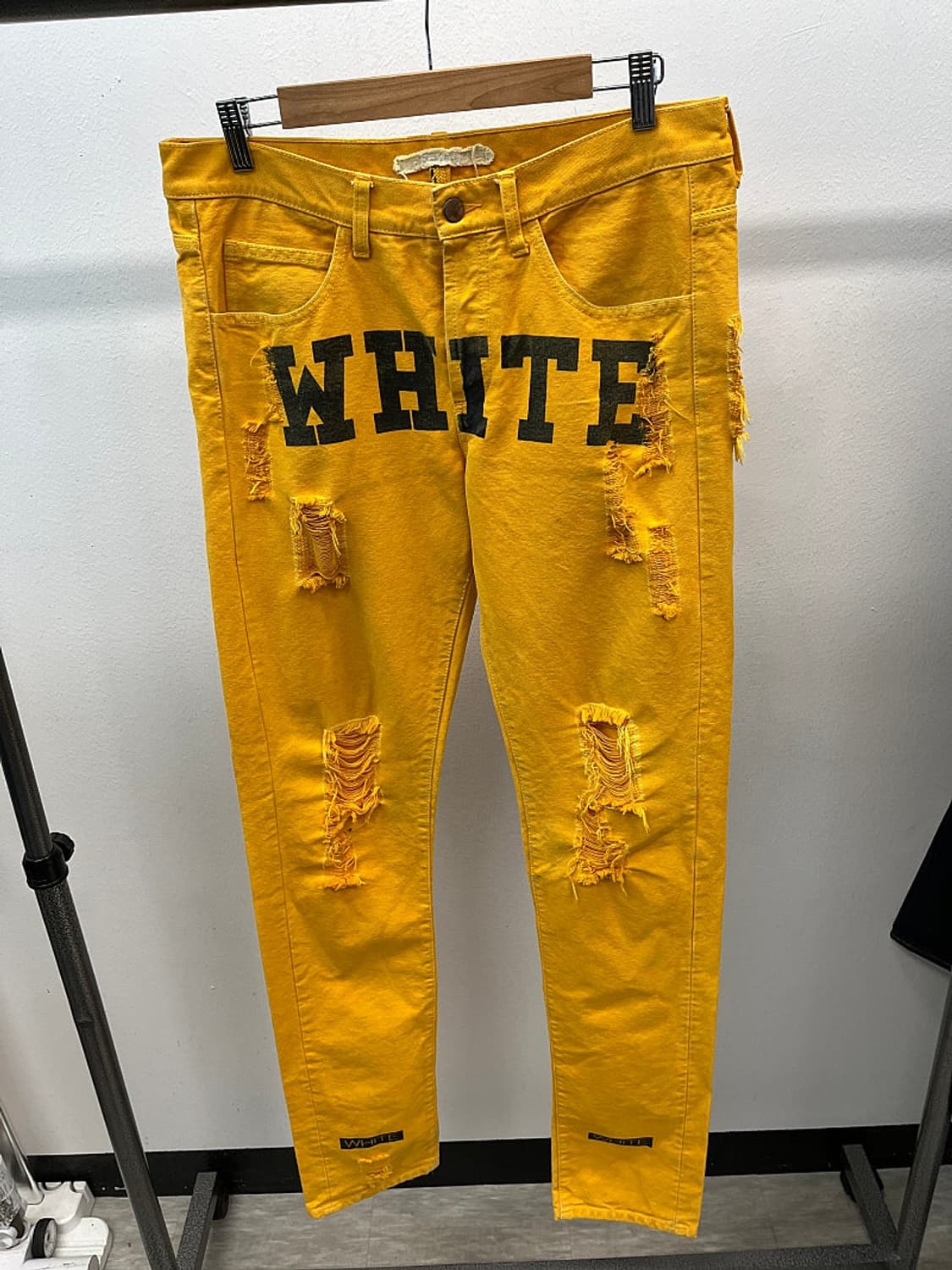 32) 오프화이트 옐로 디스 워크진 상품이미지4