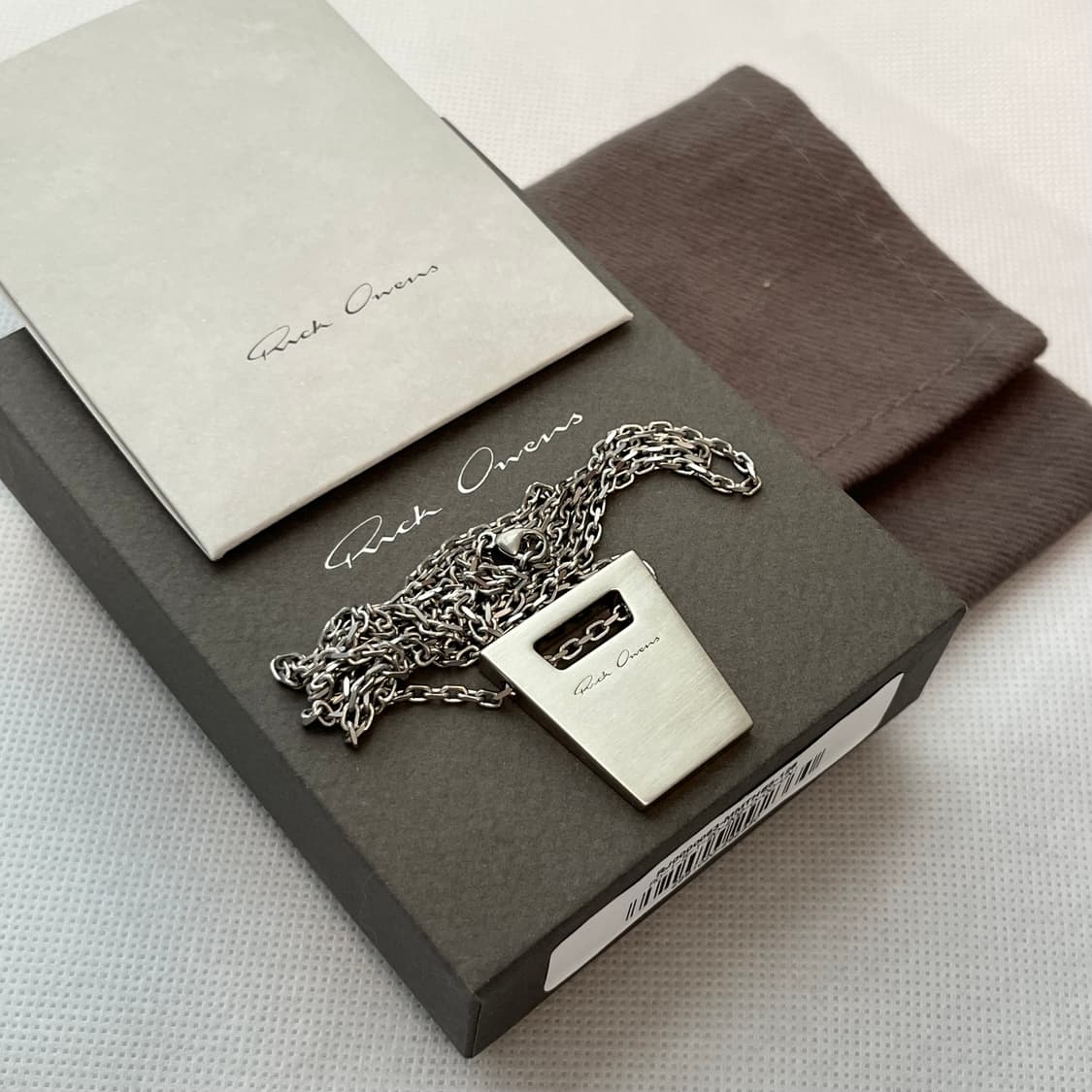 릭오웬스 DOG TAG 목걸이/실버 상품이미지3