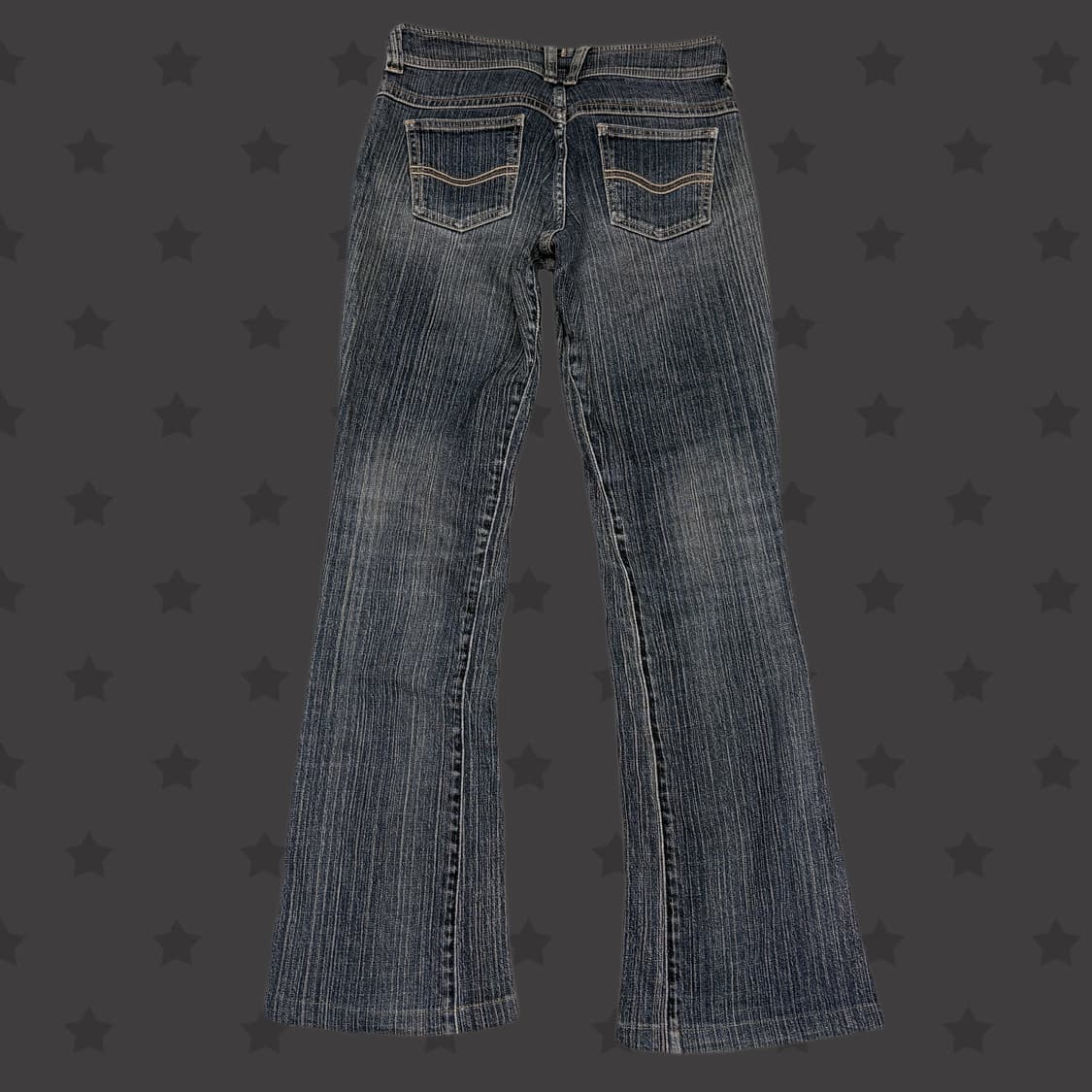 (이체시에눌)고딕펑크 트루릴리젼깔 워싱 대장 로우라이즈 데님 부츠컷 팬츠 상품이미지2