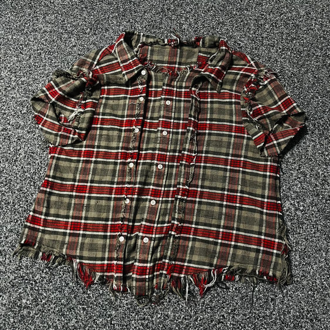 R13 컷아웃 레이어드 플란넬  상품이미지1