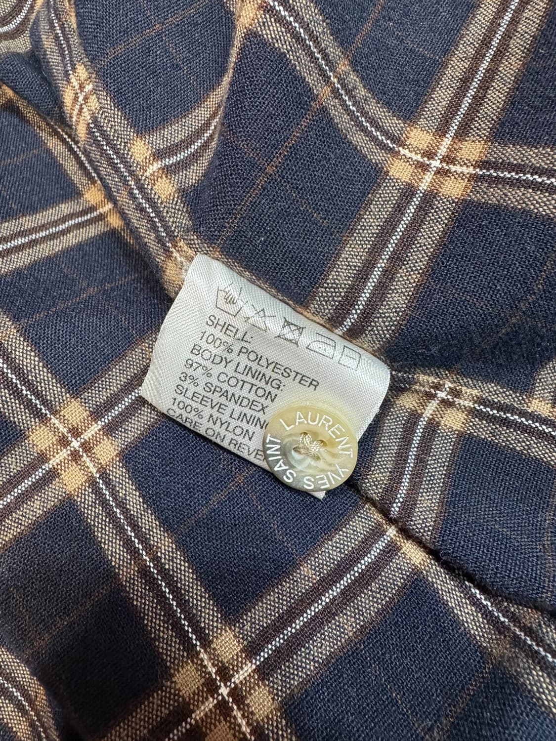 90s 입생로랑 빅로고 스윙톱 자켓 (L)   상품이미지10