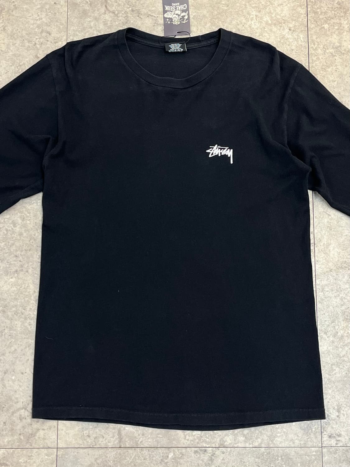 스투시 제스터 그래픽 롱슬리브리스 긴팔티 블랙 M #csz3217  상품이미지4