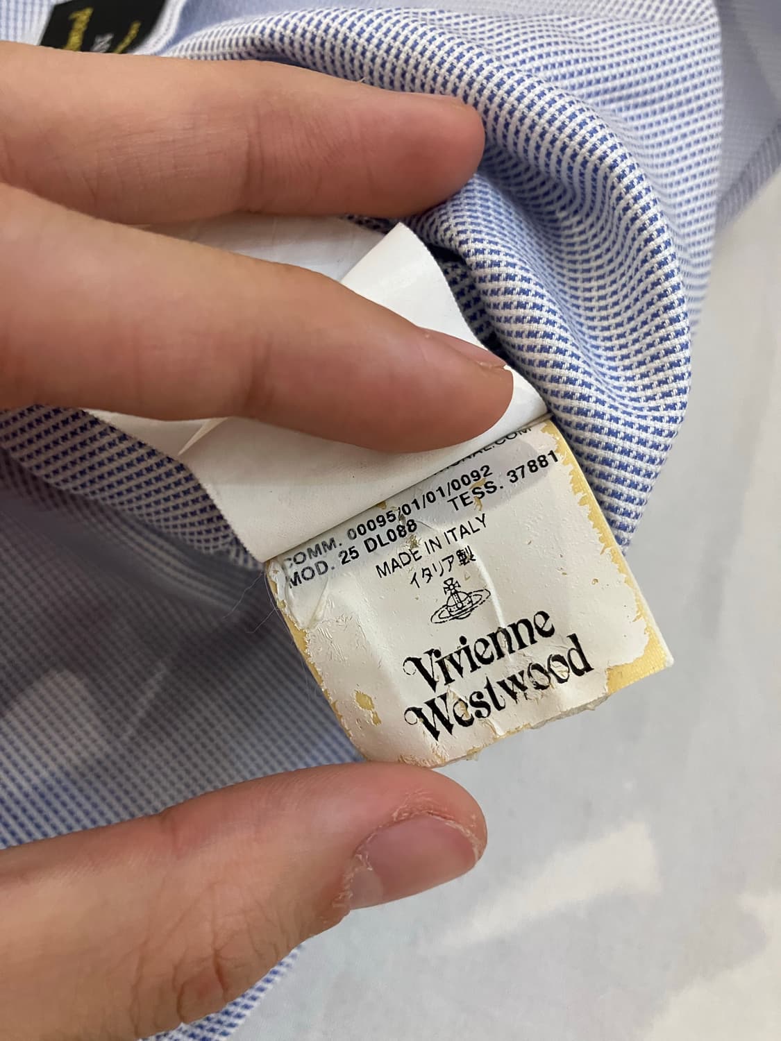 00s 비비안 웨스트우드 맨 스트라이프 클레릭 셔츠 상품이미지7
