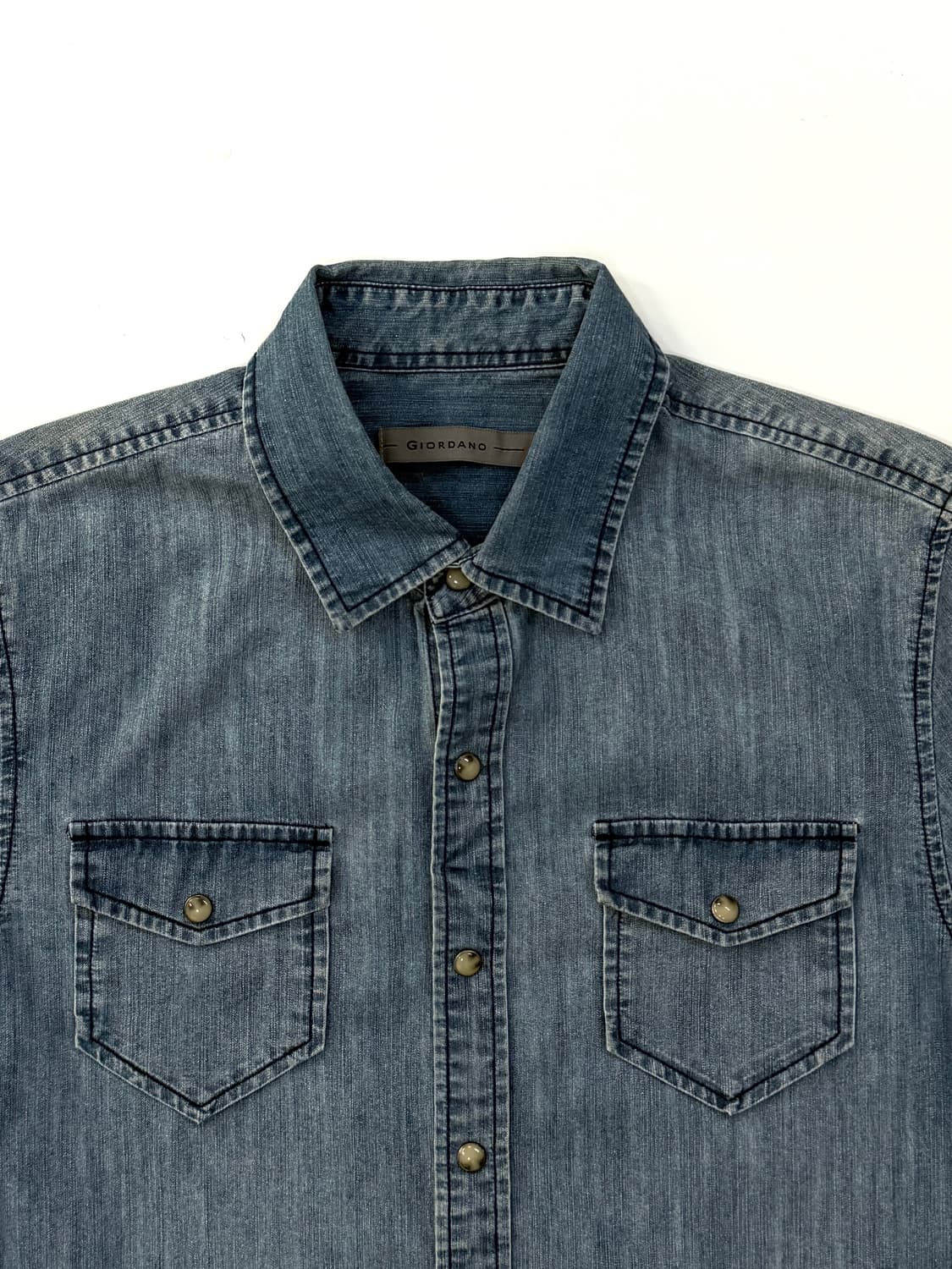 지오다노 웨스턴 데님 셔츠 상품이미지3