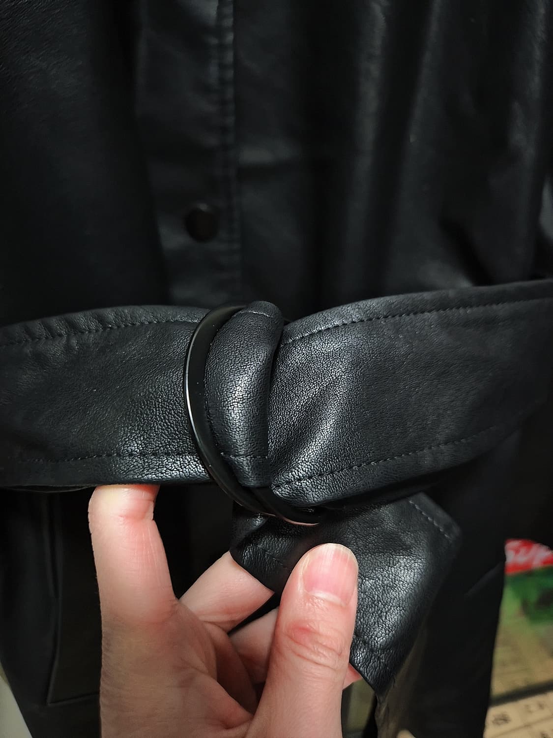 NAIN. 나인 블랙레더자켓 상품이미지4