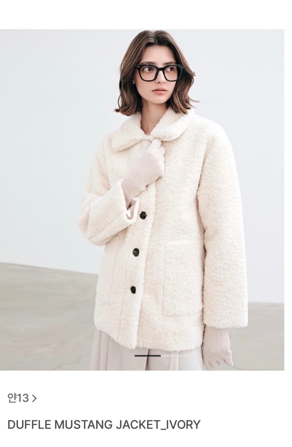 얀13 duffle 무스탕 자켓 상품이미지1