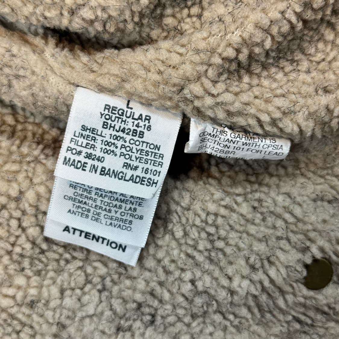 여S) BERNE 빈티지 워크웨어 액티브 자켓 다크브라운 상품이미지8