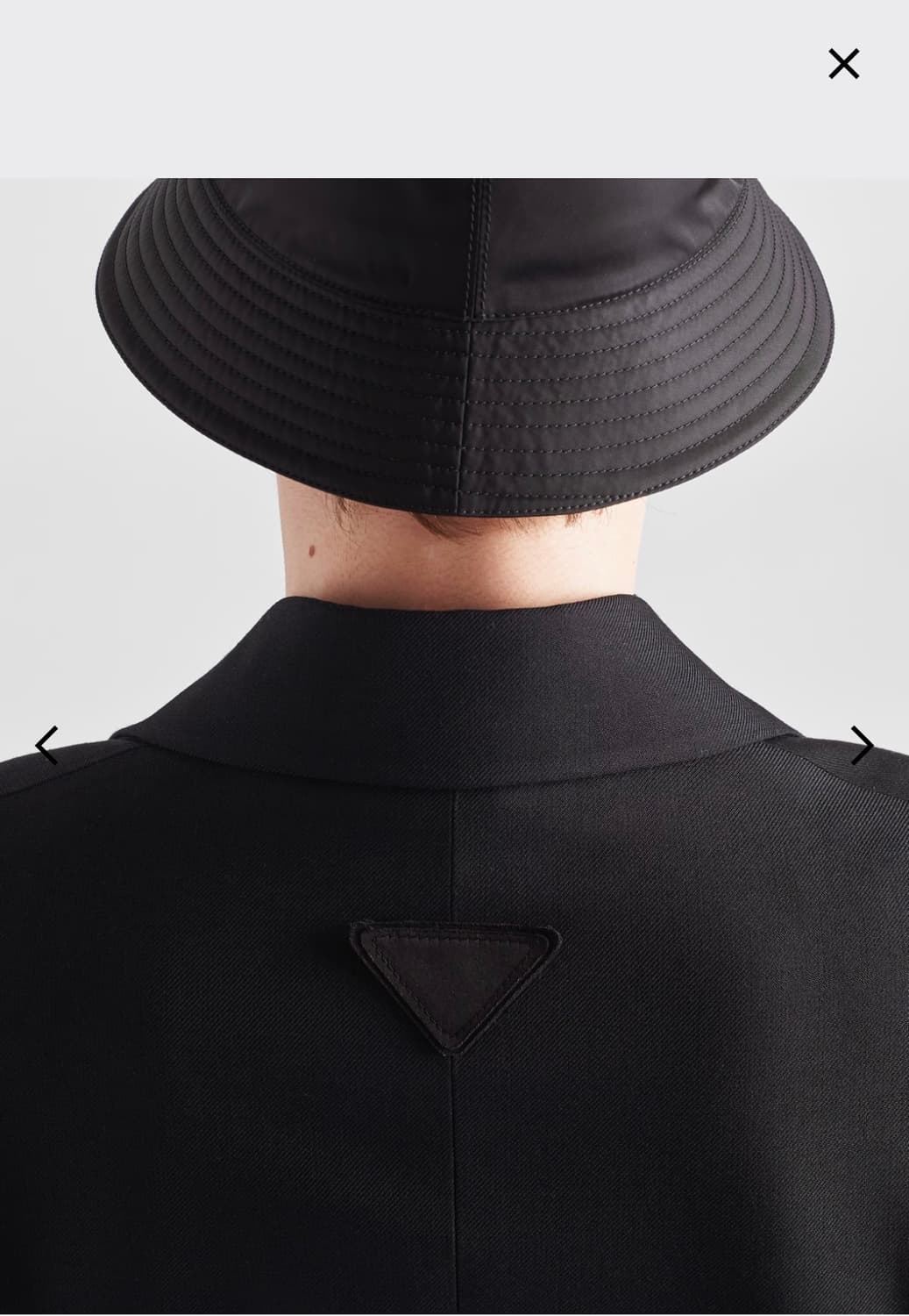 프라다 / 싱글 브레스티드 울 모헤어 자켓 블랙 / 50R 상품이미지5