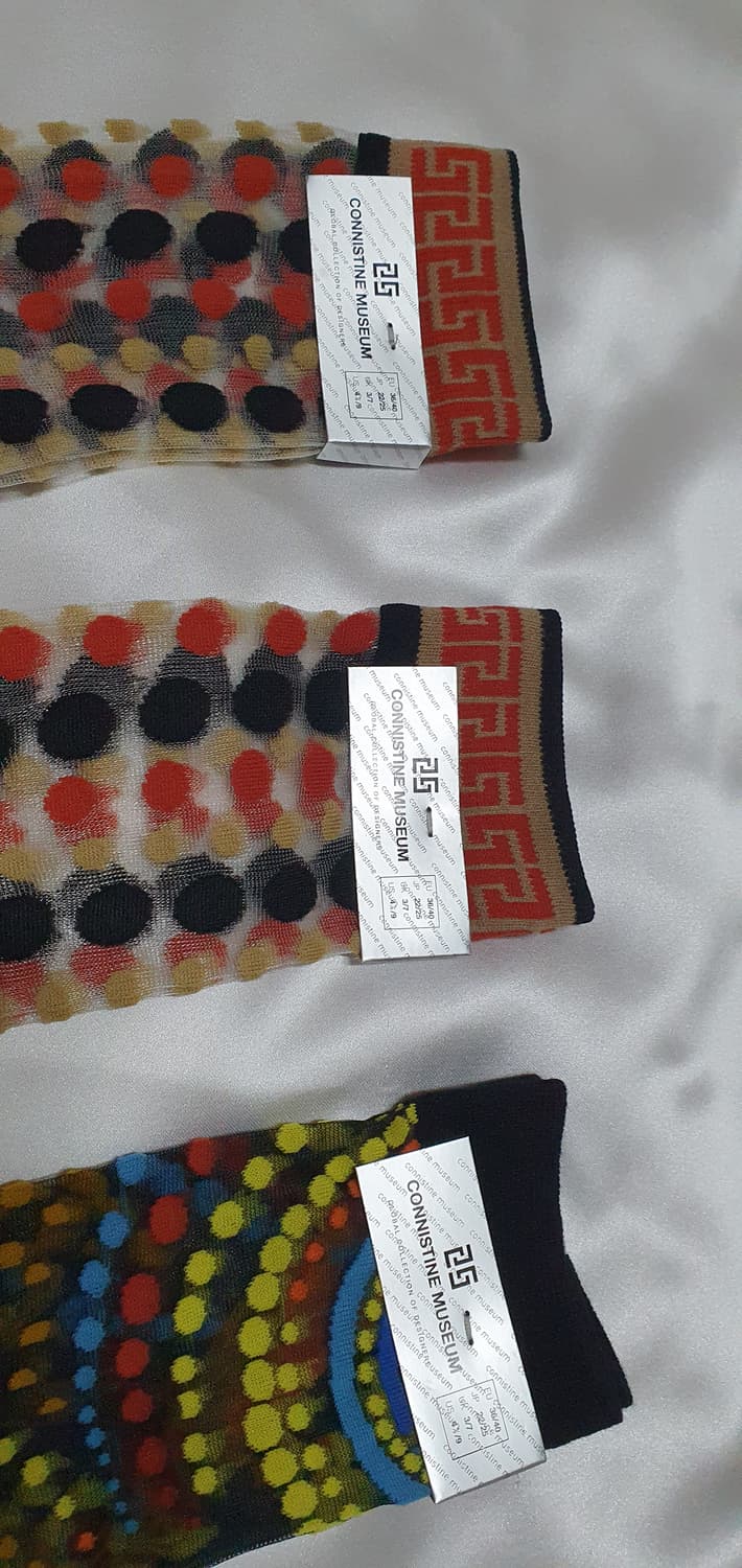 옐로우 레드 도트 CONNISTINE MUSEUM 코니스틴 뮤지엄 양말  상품이미지8