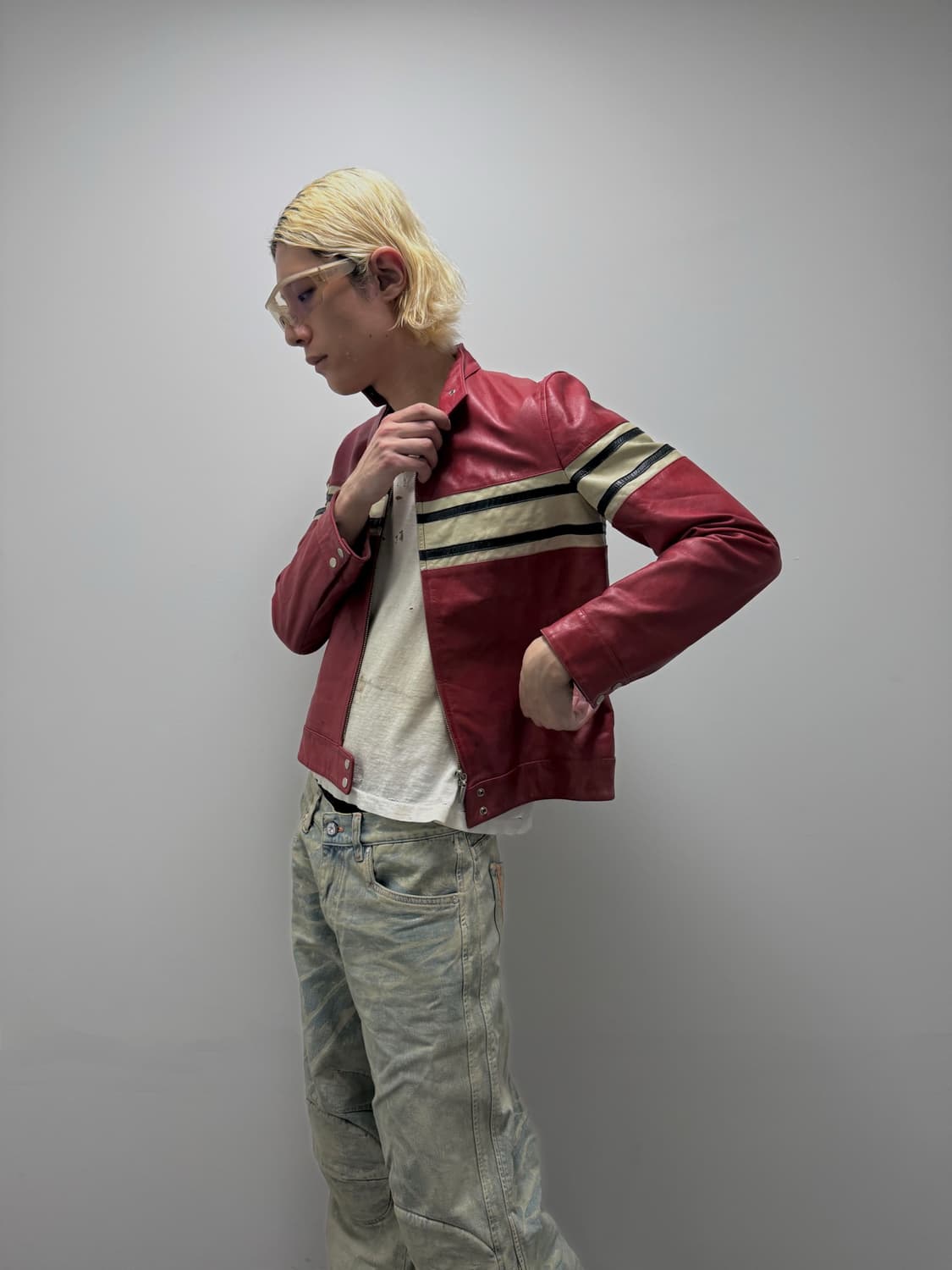 VTG TRACKSIDE LEATHER JACKET 상품이미지1