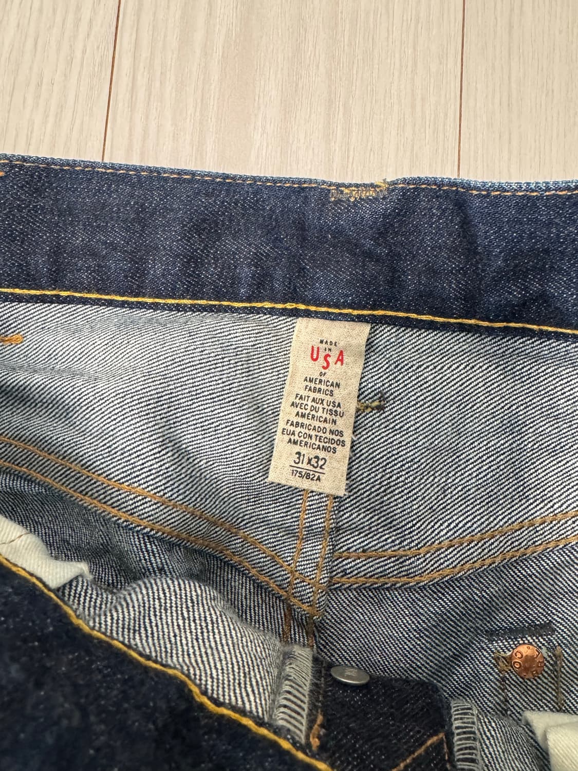 RRL 더블알엘 원워시 셀비지 데님 판매합니다.  상품이미지4