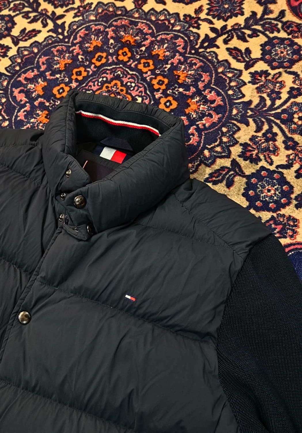 타미힐피거 구스다운 니트 레이어드 패딩 점퍼 상품이미지3