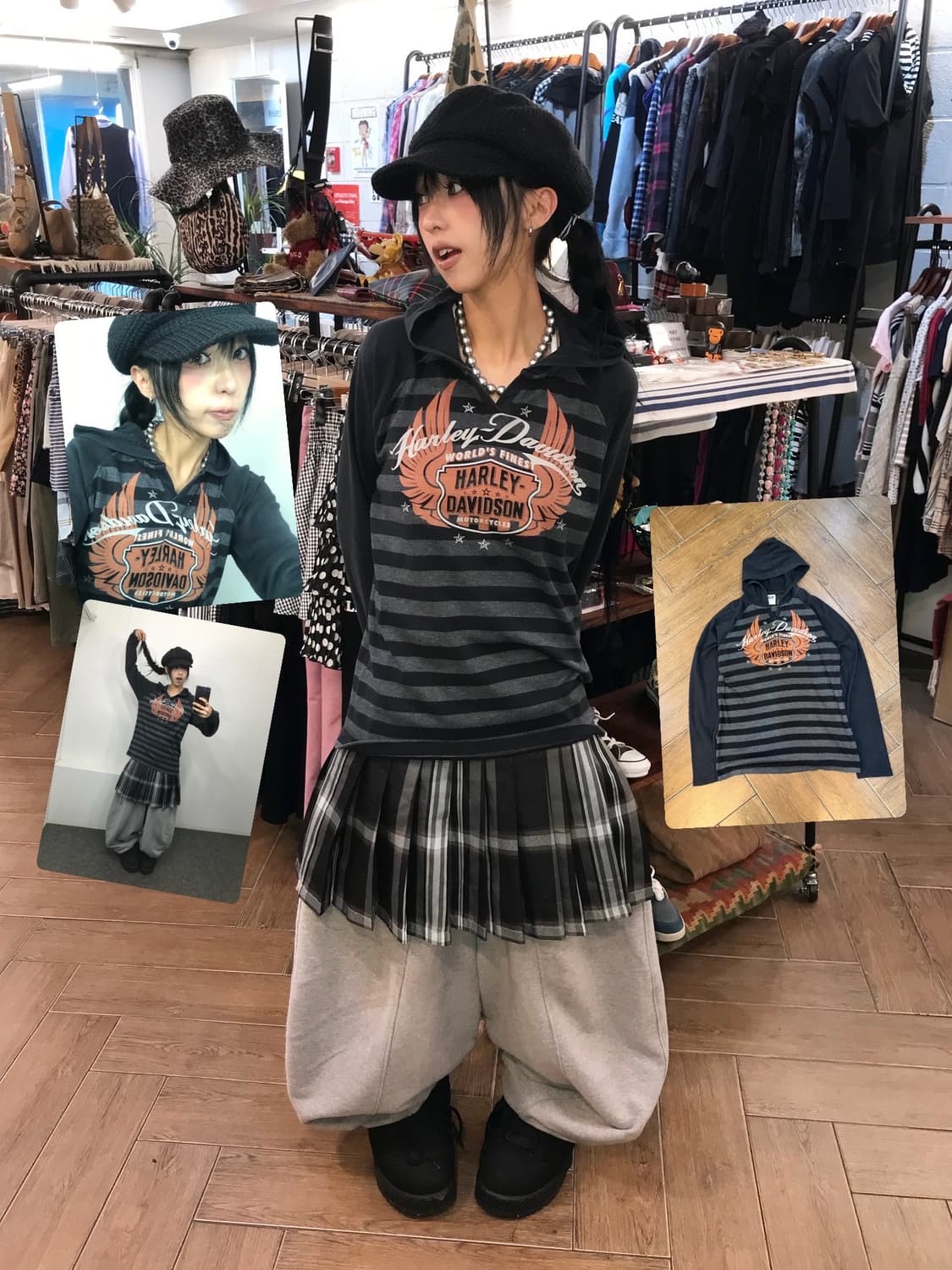 Harley-Davidson Stripe Hooded L/S 상품이미지1