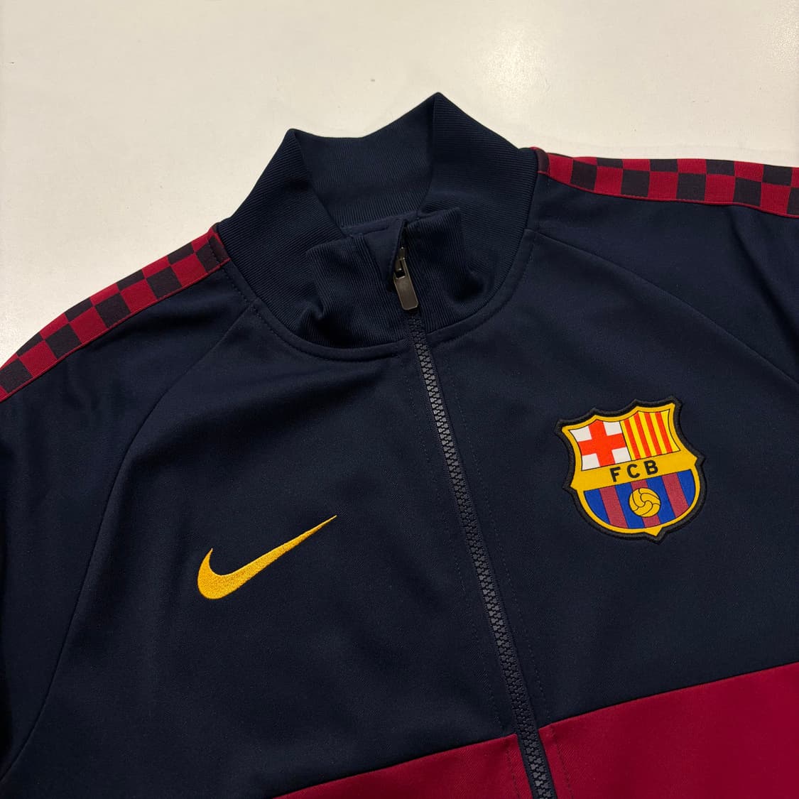 [M] 나이키 바르셀로나 19-20 져지 트랙 자켓 남색/레드 D440 상품이미지3