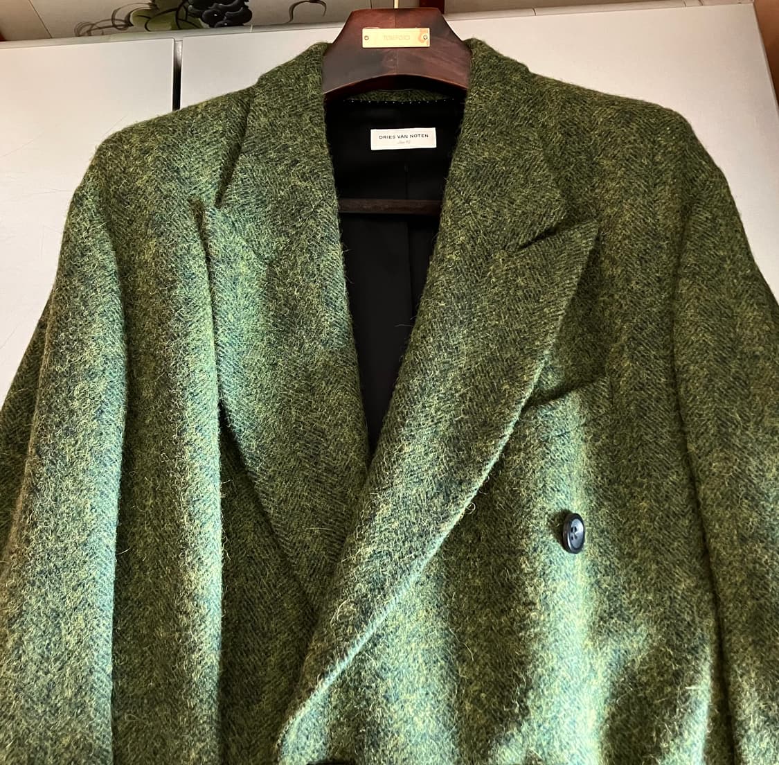 드리스 반 노튼 알파카 트위드 코트 상품이미지6