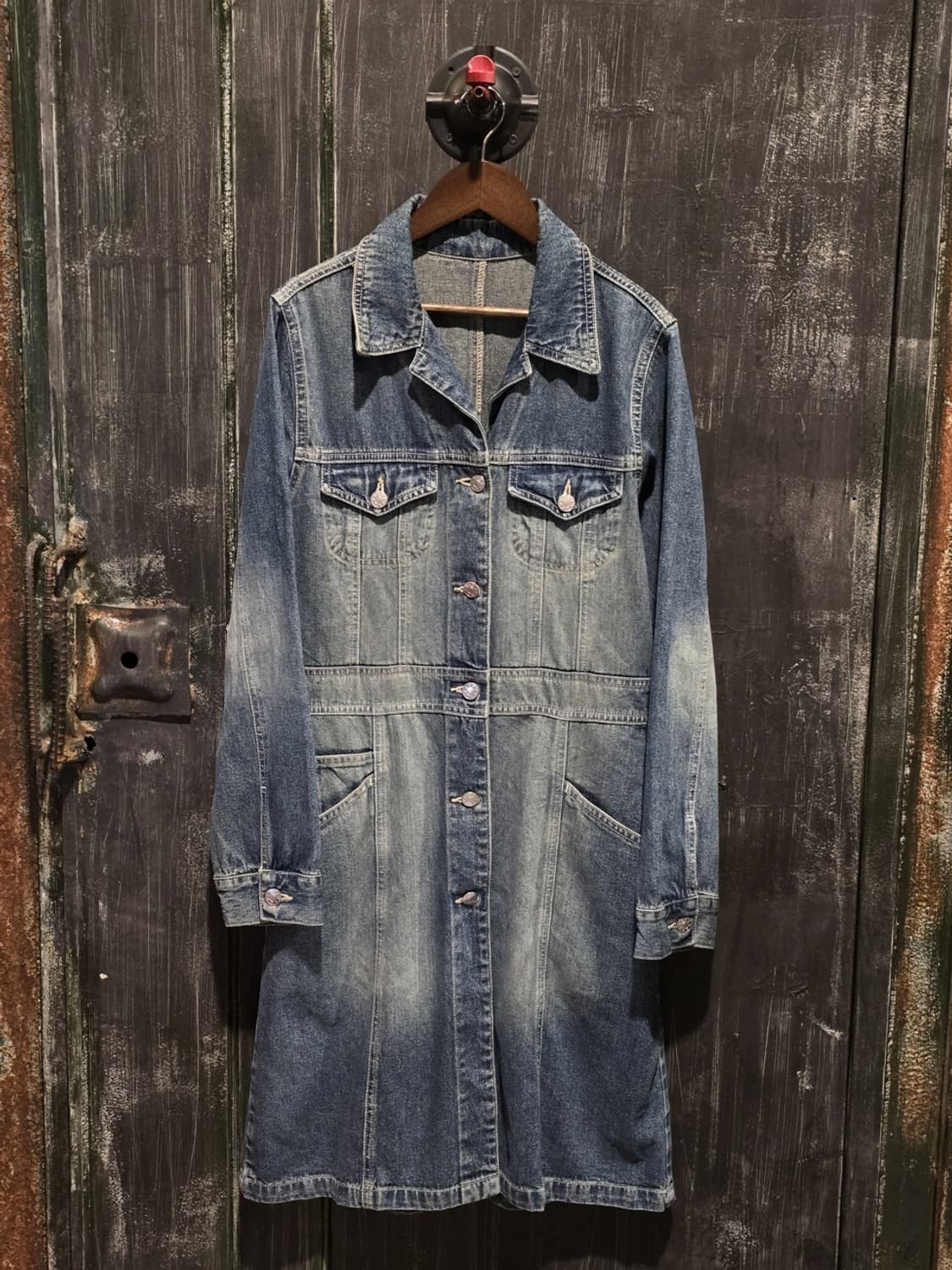 90s Long-line Denim Jacket 상품이미지1