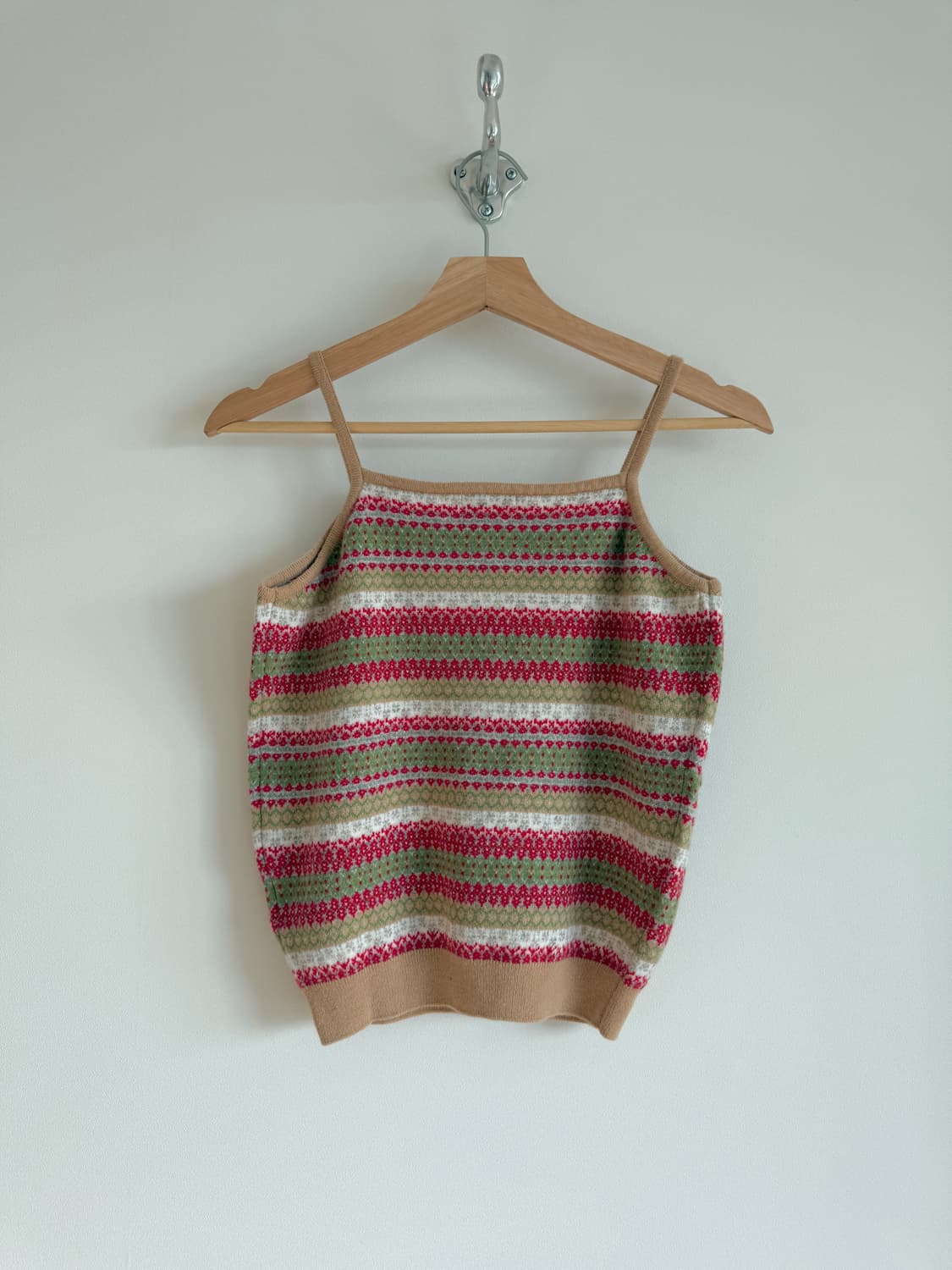 시엔느(sienne) 울&캐시미어 슬리브리스 끈 나시 상품이미지3