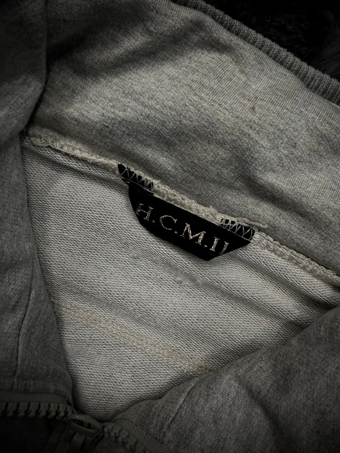 H.C.M II 셔링 히든후디 그레이 집업 상품이미지7