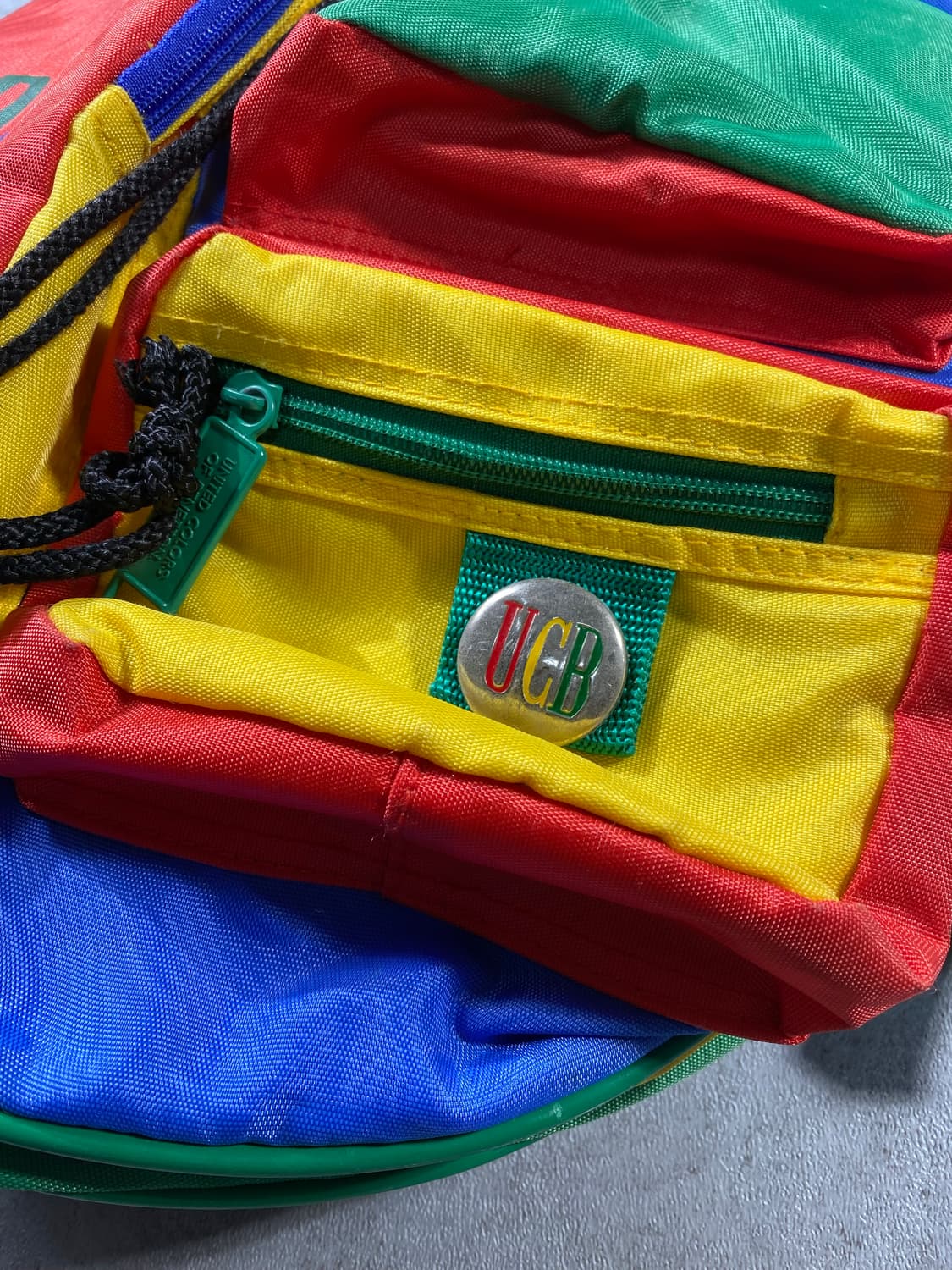 [39*48] 90s Benetton 베네통 나일론 멀티포켓 백팩 상품이미지2