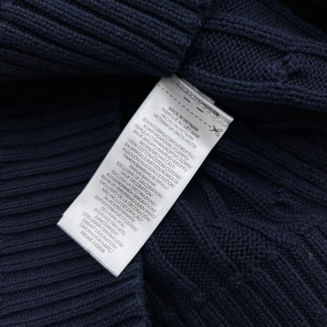 폴로 랄프로렌 화이트포니 네이비 꽈배기 니트 XL 상품이미지5