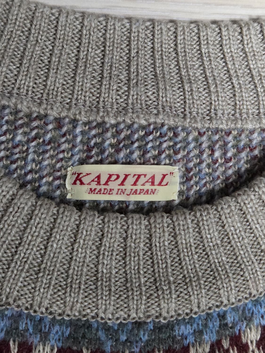 캐피탈 페어아일 본 스웨터 색소폰 3사이즈 상품이미지4