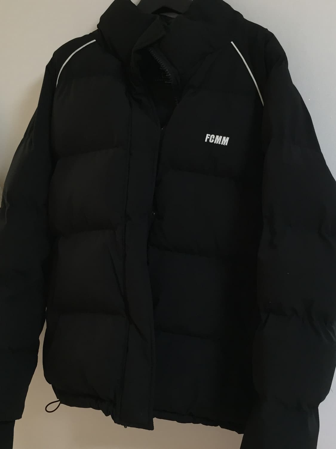FCMM (에프씨엠엠) 클럽 팀 파이핑 숏 패딩 점퍼 블랙 M사이즈 상품이미지3