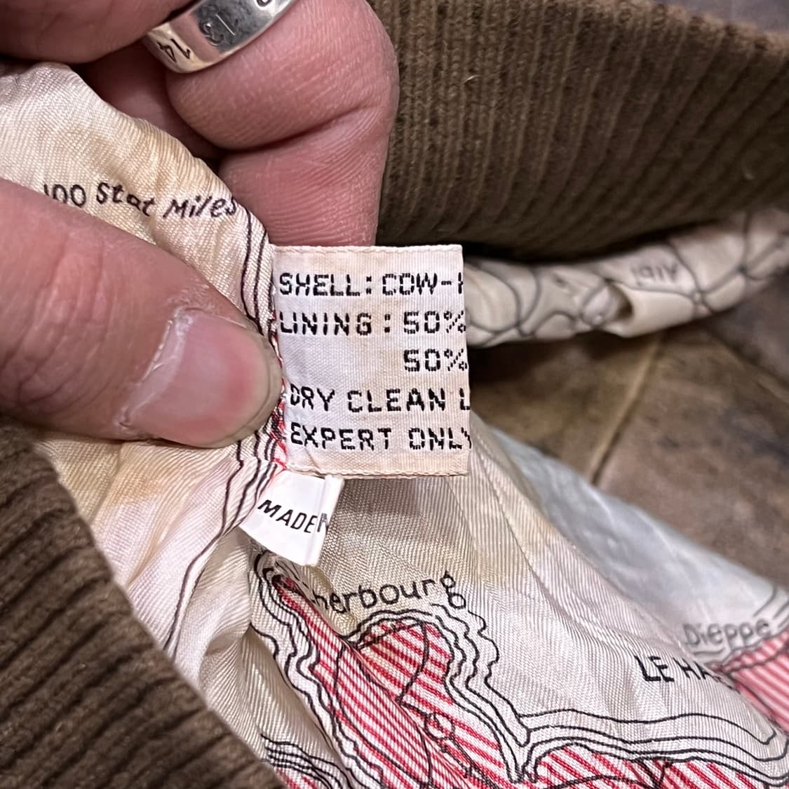  빈티지 레더 A-2 자켓 y14984 상품이미지9