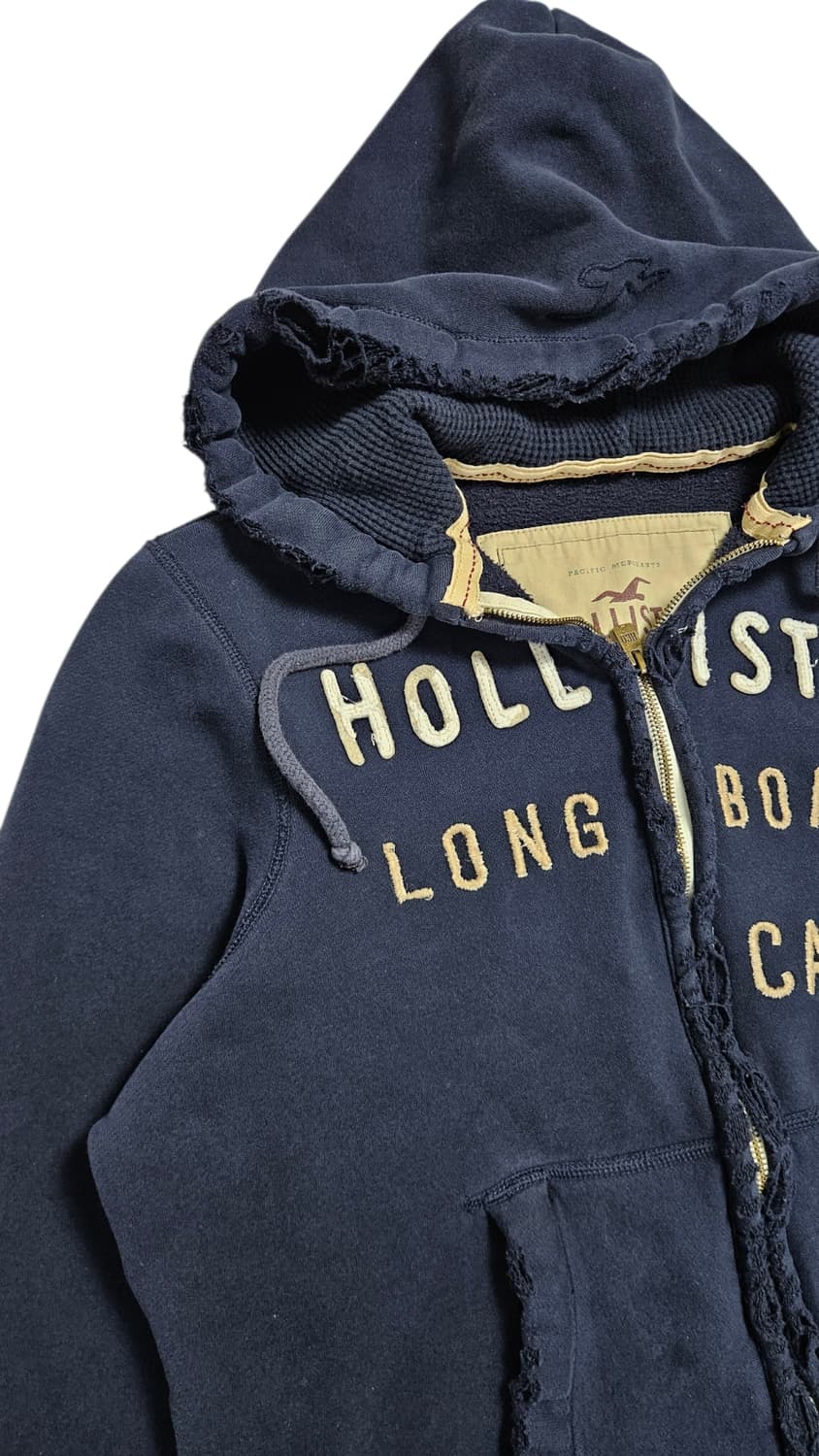 홀리스터 자수 로고 후드집업 상품이미지2