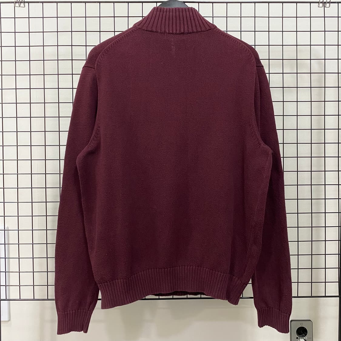 폴로 랄프로렌 신형 반집업 니트 버건디 상품이미지2