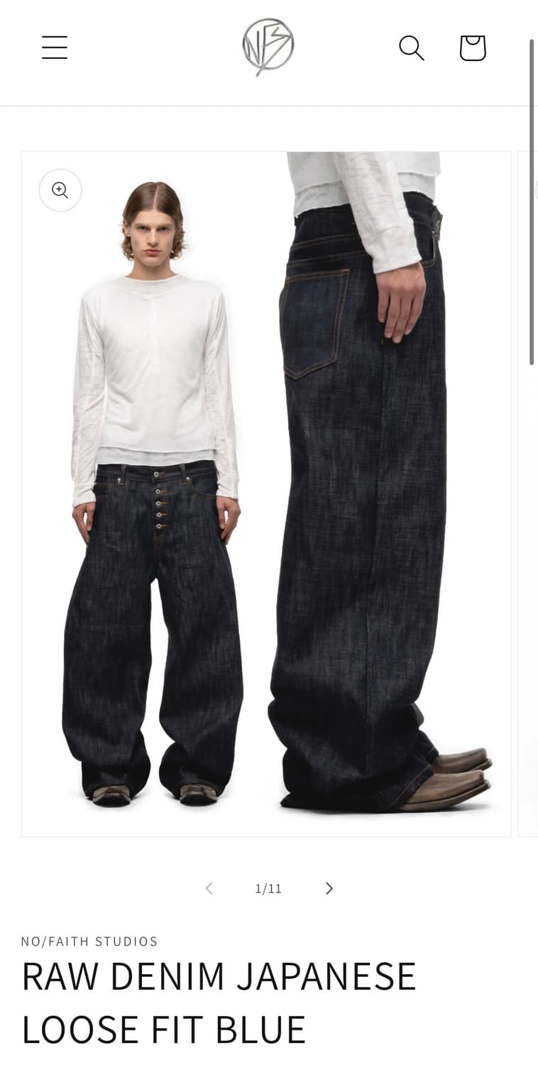 Nofaith studio RAW DENIM JAPANESE LOOSE  상품이미지1