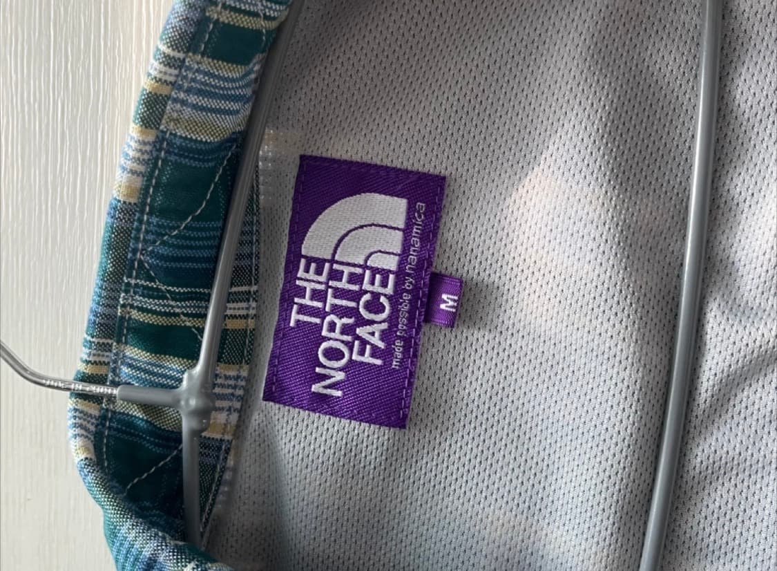 노스페이스 퍼플라벨 체크 셔츠 M 상품이미지4