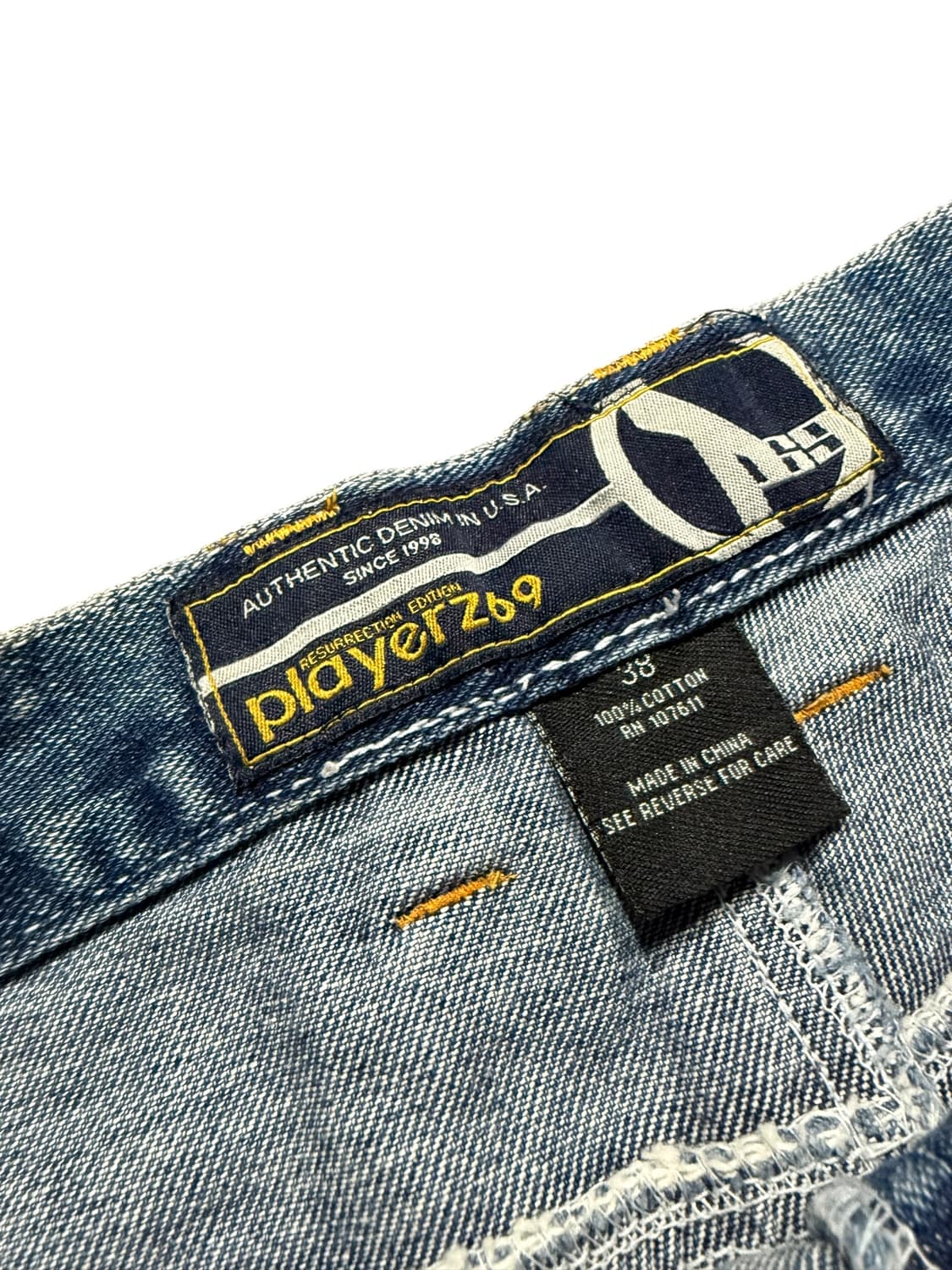 Vintage 빈티지 스티치 디테일 데님 하프팬츠 상품이미지6